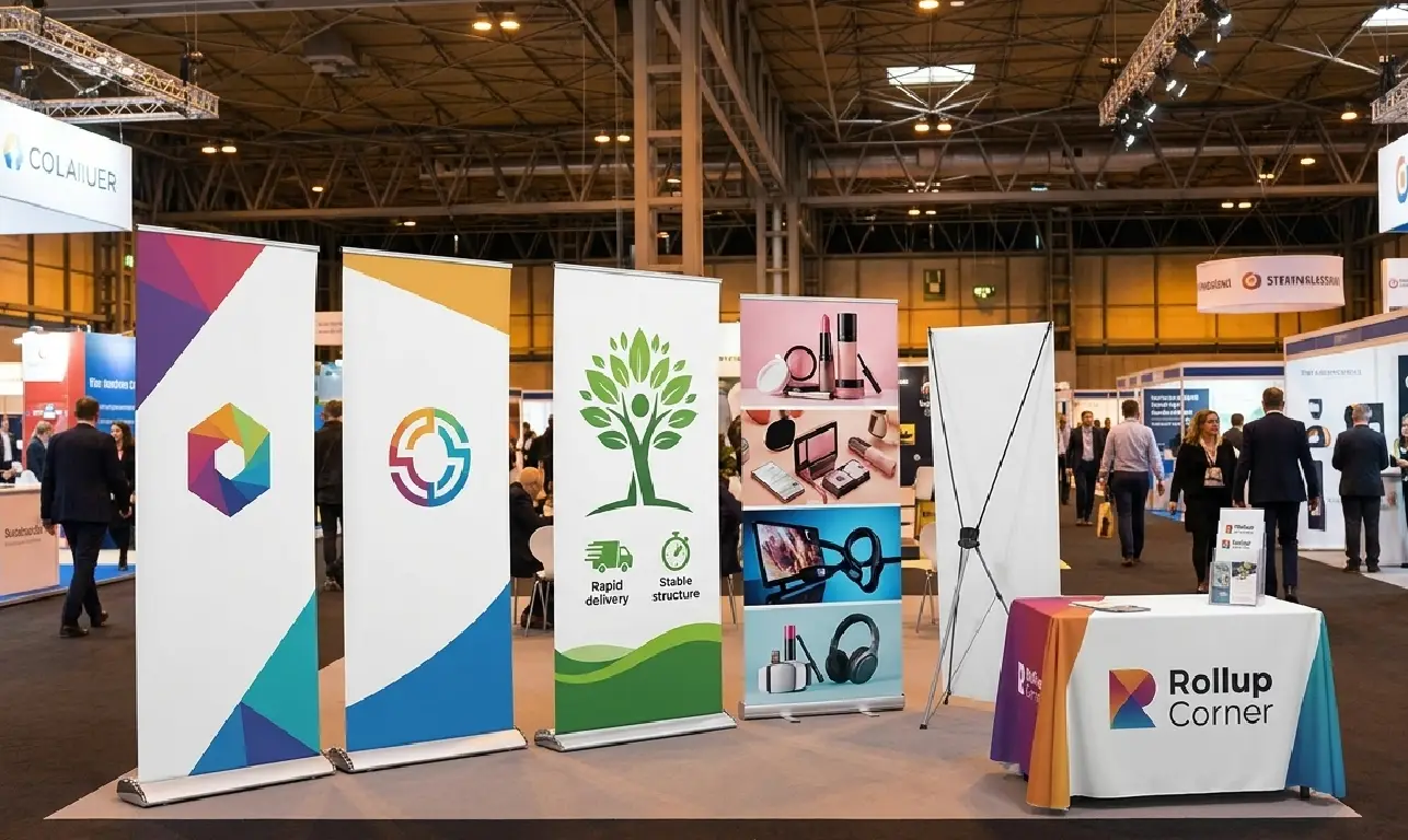 Stands d’exposition _ visuels faciles avec Rollup Corner…